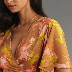 Anthropologie Tiny Olympia Faux-Wrap Top, NEW Medium